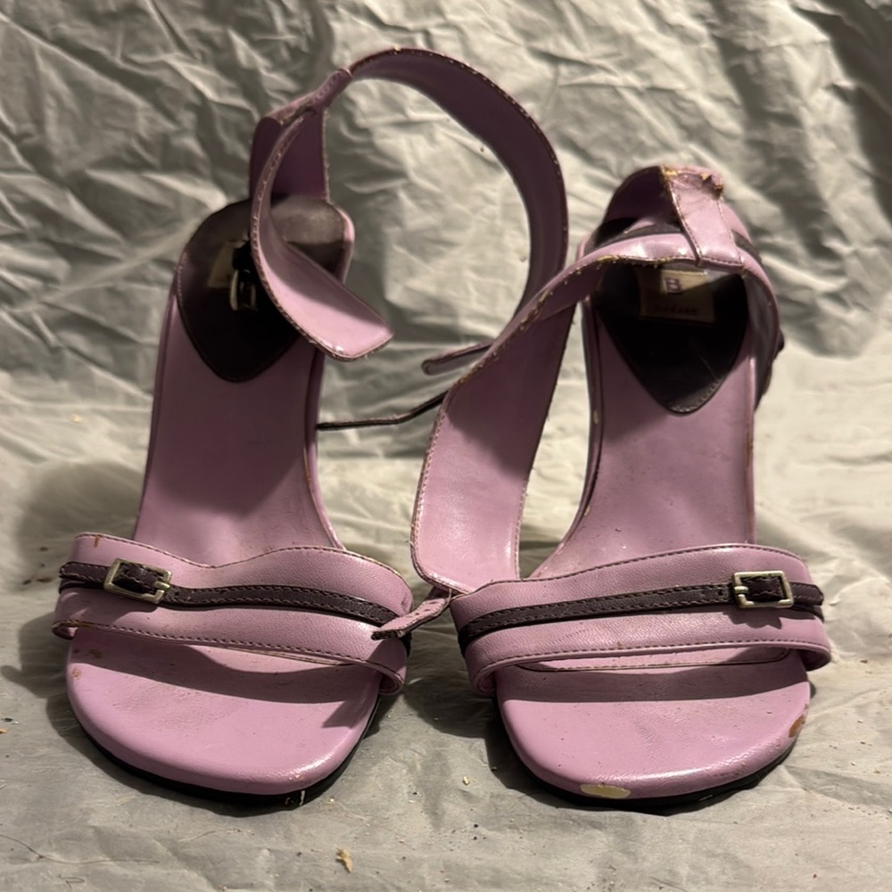 Women's Purple Strappy Heels